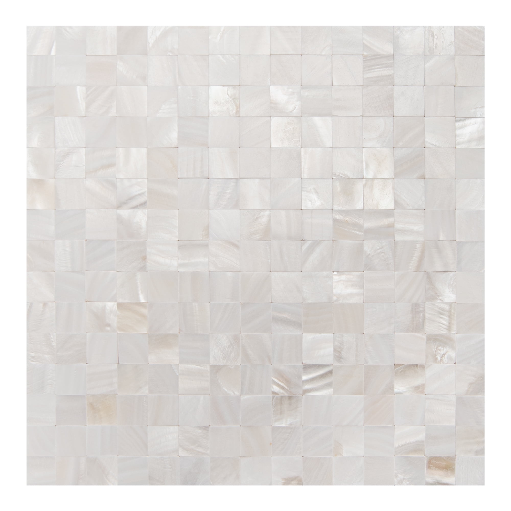 Art3d Mother of Pearl Shell Mini Square Seamless Mosaic Tile for Kitchen Backsplash, Nature Pearl, 12" L X 12" W,(10 Sheets)