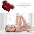 thumbnail image 4 of Guardurnaity Conjunto de 2 unidades de gorro para bebé, bufanda, gorro de otoño e invierno, bufanda para niño recién nacido, gorro de punto para niño y Sombreros Traje burdeos Guardurnaity AP000334-06, 4 of 6