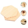 thumbnail image 5 of DECOMELODY Wood Painting Panel Hexagon Christmas 2Set 4.0x3.3x0.2in, 5 of 8