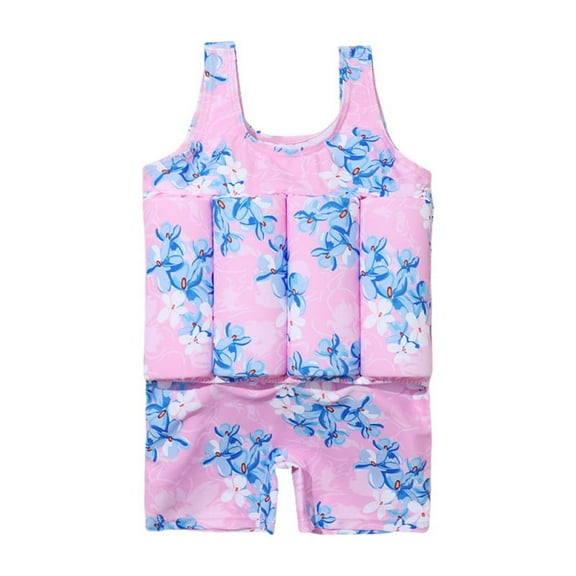Uccdo Toddler Boys Girls One Piece Swimsuit with Adjustable Buoyancy Baby Swim Vest Bathing Suit 1-5T