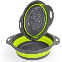 Family Home Products Collapsible Silicone Colander Strainer Set
