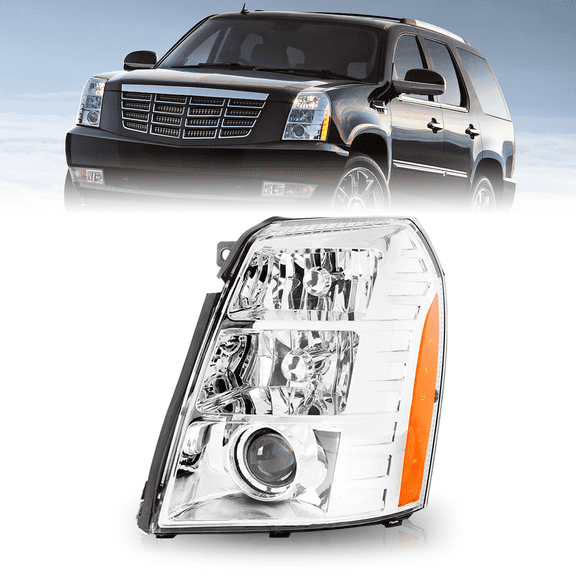 Titans Motors HID Projector Headlight for 2007–2014 Cadillac Escalade — Driver Left Side Assembly