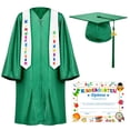 thumbnail image 1 of Gorra y bata de graduación QZYL Kindergarten unisex con borla, 1 of 9