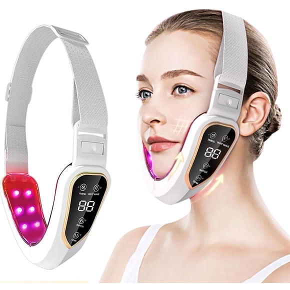 instrument de Beauté Électrique pour Visage en V, Réducteur de double Menton, Masseur Sculptant pour Visage en V