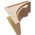 thumbnail image 6 of 12"W x 24"D x 24"H Classic Viola Rough Cedar Woodgrain TimberThane Corbel, Primed Tan, 6 of 6