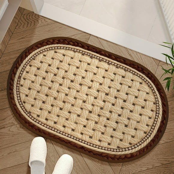 Tapis de Salle de Bain Absorbant Antidérapant avec Beau Motif pour la Sécurité du Plancher et un Séchage Rapide