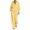 Yellow, variant on Yigetop Women's 2 Piece Tracksuit Outfit Zip up Hoodie & Wide Leg Pants Casual Travel Athletic Matching Set Blackish Green L