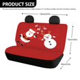thumbnail image 4 of Psesaysky Christmas Car Back Seat Covers with Santa Snowman Art, 2 Piece Universal Bench Seat Covers for Auto SUV Sedan Van, Waterproof Dirt Proof Pet Protection, 4 of 4