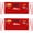Red, variant on DOVACKA 7-Pocket Server Apron with Zipper Pocket, 2 Pack, Waist Half Apron for Men Women, Waiter Waitress, 24"x12"