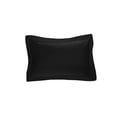thumbnail image 4 of Fresh Ideas FRE201XXBLAC07 Poplin Tailored Pillow Sham  Black - Standard, 4 of 5