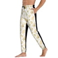 thumbnail image 3 of Xecao Gold Christmas Tree Print Active Tech Joggers for Men, Mens Sweatpants Lounge Pants with Pockets-Medium, 3 of 5