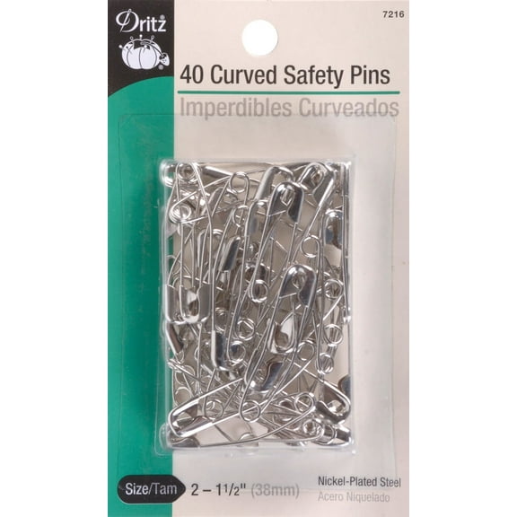 Dritz Curved Safety Pins 40/Pkg-Size 2