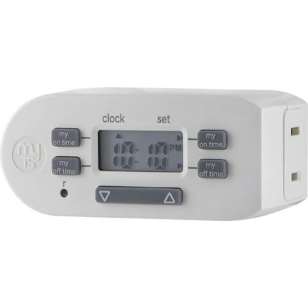 Lap Timer - myTouchSmart Simple Set Indoor Plug-In Digital Timer, 36253