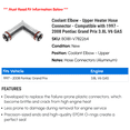 thumbnail image 2 of Coolant Elbow - Upper Heater Hose Connector - Compatible with 1997 - 2008 Pontiac Grand Prix 3.8L V6 GAS 1998 1999 2000 2001 2002 2003 2004 2005 2006 2007, 2 of 2