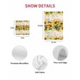 thumbnail image 6 of Sunflower Dish Towels Set, Waffle Weave Kitchen Towels 3 Pieces, Yellow Spring Floral Summer Botanical Rustic Microfiber Hair Face Bath Tea Towel Absorbent Quick Drying Cleaning Dish Cloths, 12"x12", 6 of 7