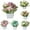 Blue, variant on Artificial Plastic Flowers in Pots Arrangement for Living Room Home Wedding Decor Indoor Gift