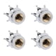 thumbnail image 5 of Piezas Tapas de Válvula de Vástago de Rueda de Neumático Estilo Corona Diamante Universal para Coches Camiones Bicicletas Blanco, 5 of 5