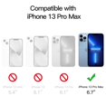 thumbnail image 2 of JETech Magnetic Case for iPhone 13 Pro Max 6.7-Inch Compatible with MagSafe Wireless Charging, Shockproof Phone Bumper Cover, Anti-Scratch Clear Back (Sierra Blue), 2 of 7