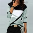 thumbnail image 1 of DPTALR T-shirt Décontracté pour Femmes à Imprimé Géométrique, Blouse à Manches Longues, Col Rond, Hauts Décontractés, 1 of 5