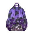thumbnail image 3 of Beach Vacation Student Backpack Bookbag Tropical Hawaiian Island Exotic Palm Tree Coastal Paradise Tropical Sunset Hawaiian Island Classic Aloha, 3 of 6