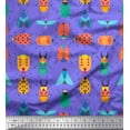 thumbnail image 1 of Soimoi Cotton Cambric Fabric Insects Clip Art Printed Craft Fabric by The Yard 56 Inch Wide, 1 of 1