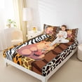 thumbnail image 4 of Castle Fairy Kawaii Capybara Twin Sheet Sets,Animal Print Patchwork Bedding, 4 of 7