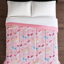 Mainstays Kids Reversible Pink Unicorn Comforter Walmart Com