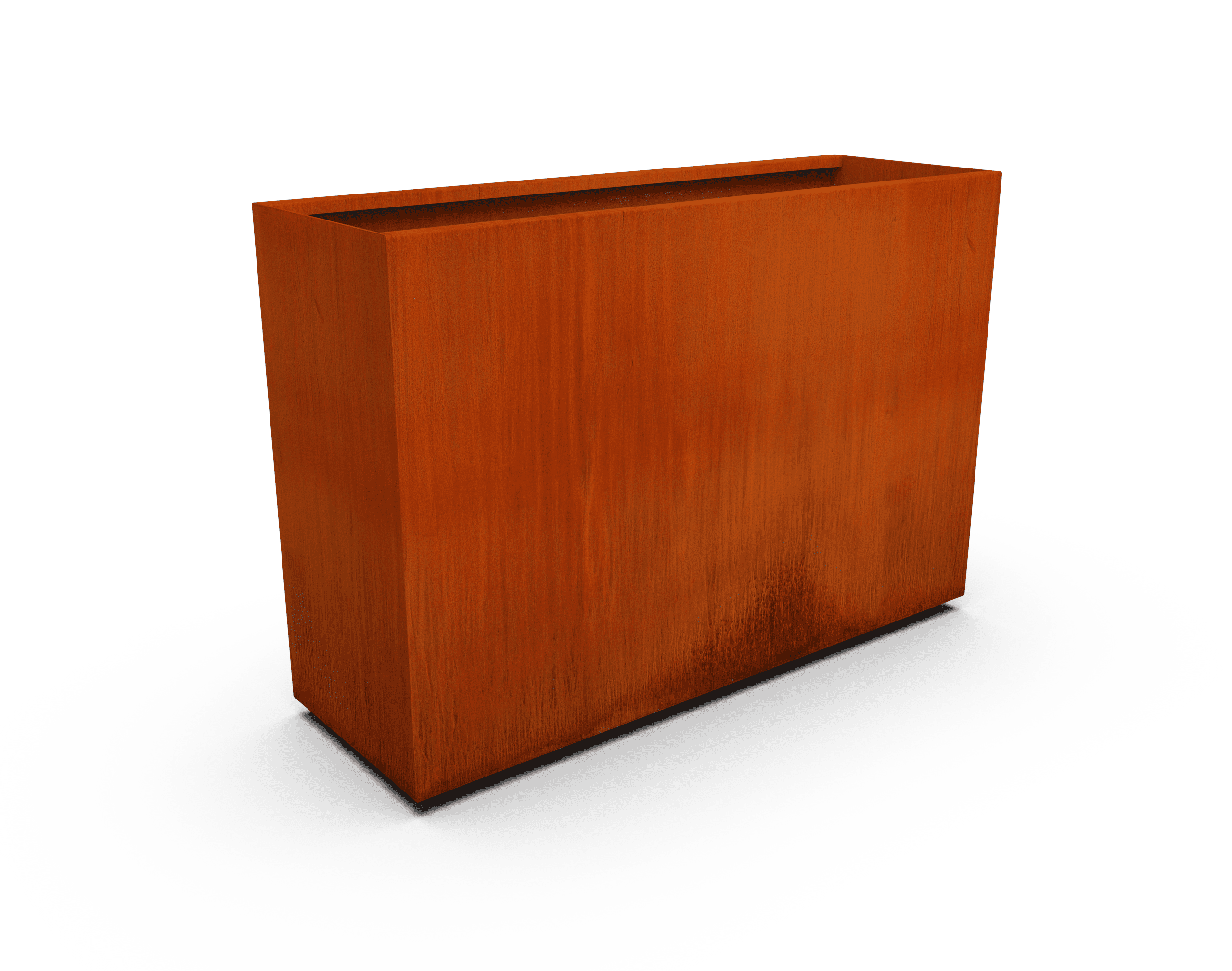 PLANTERCRAFT Corten Steel metal planter box, Rectangular sizes, Modern