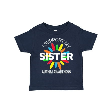 

Inktastic I Support My Sister Autism Awareness Gift Toddler Boy or Toddler Girl T-Shirt