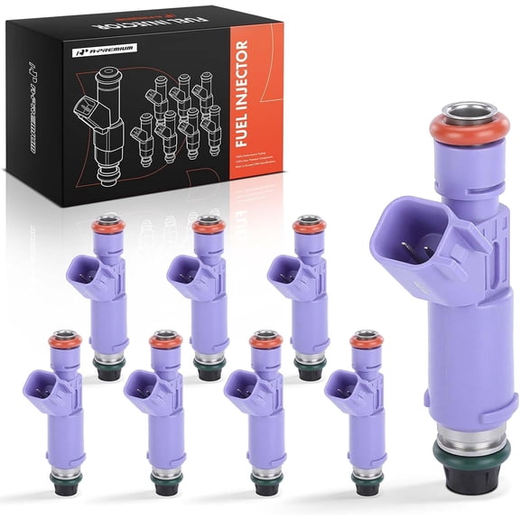 A-Premium Fuel Injectors Compatible with Ford F-150 2009-2010, Mustang 2009-2010, V8 4.6L, Gas, Set of 8, Replace# 9L3Z9F593E