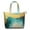 Teal And Gold, variant on Teal and Gold Marble Abstract Waves Pattern Travel Tote Bags for Women Carry On,Large Weekender Bags for Women Travel,Multi Functional Duffle Bag for Work,Shopping,Sports