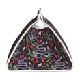 thumbnail image 3 of Lsque Snakes And Snake Fruit Printed Long Tissue Box Cover Holder, Facial Paper Organizer Dispenser,Triangle with Bottom Belt, PVC Leather Decorative Organizer, 3 of 9