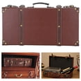 thumbnail image 4 of Boîte de Rangement Grande Capacité, Fournitures de Collection Créatives Uniques pour Valise en Bois Rangement de Documents, 4 of 7