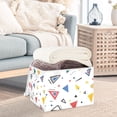 thumbnail image 3 of Yayeee Collapsible Cube Storage Bin with Lid Fabric Closet Decorative Basket with Handles, Colorful Geometric, 3 of 7