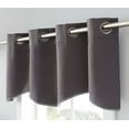 thumbnail image 4 of Warm Home Designs Scalloped Charcoal Valance. N Charcoal Scalloped Valance, 4 of 5