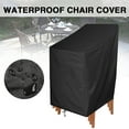 thumbnail image 5 of Heavy Duty Outdoor Patio Chair Cover Waterproof Lawn Patio Furniture Covers Set of 2, 5 of 6