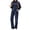 Navy Blue, variant on Velour Outfit Set for Women 2 Piece Lounge Sets Casual Full Zip Top and Wide Leg Pants Ladies Fall Tracksuit with Pocket