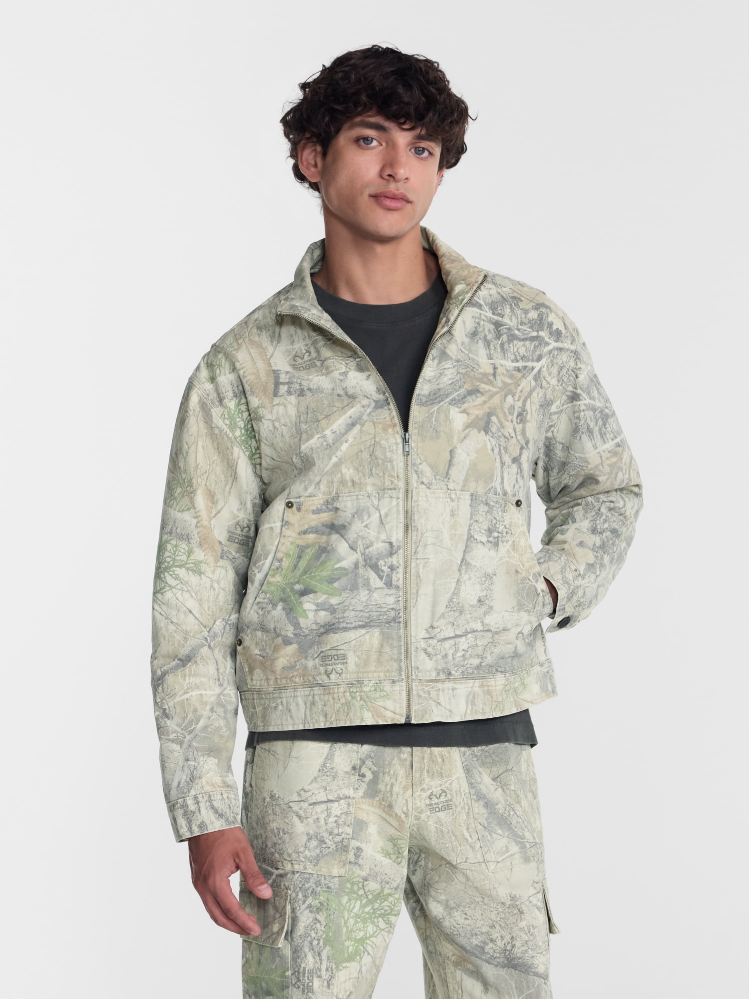 No Boundaries x Realtree Cotton Trucker Jacket, Men's Sizes XS-4XLT