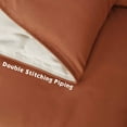 thumbnail image 6 of HIG Light Weight Down Alternative Comforter Set, King, Terracotta, Reversible, 6 of 7