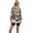 Army Green, variant on Women Camo Print Crew Neck Long Sleeve Sweatshirt, Loose Side Slit Tunic Pullover Top, Casual Back To School Fall Loose Fit Sweatshirt