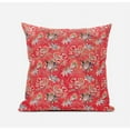 thumbnail image 2 of Roses Sprayed Stars Throw Fabric Pillow in Light Blue Indigo Red 16x16, 2 of 7