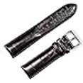 thumbnail image 3 of deBeer brand Crocodile Grain Watch Band - Black 19mm, 3 of 4