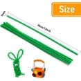thumbnail image 3 of Green Pipe Cleaners 100 Pieces Flexible Chenille Stems for Creative DIY Art and Crafts Projects and Party Decorations (6 mm x 12 Inch), 3 of 5