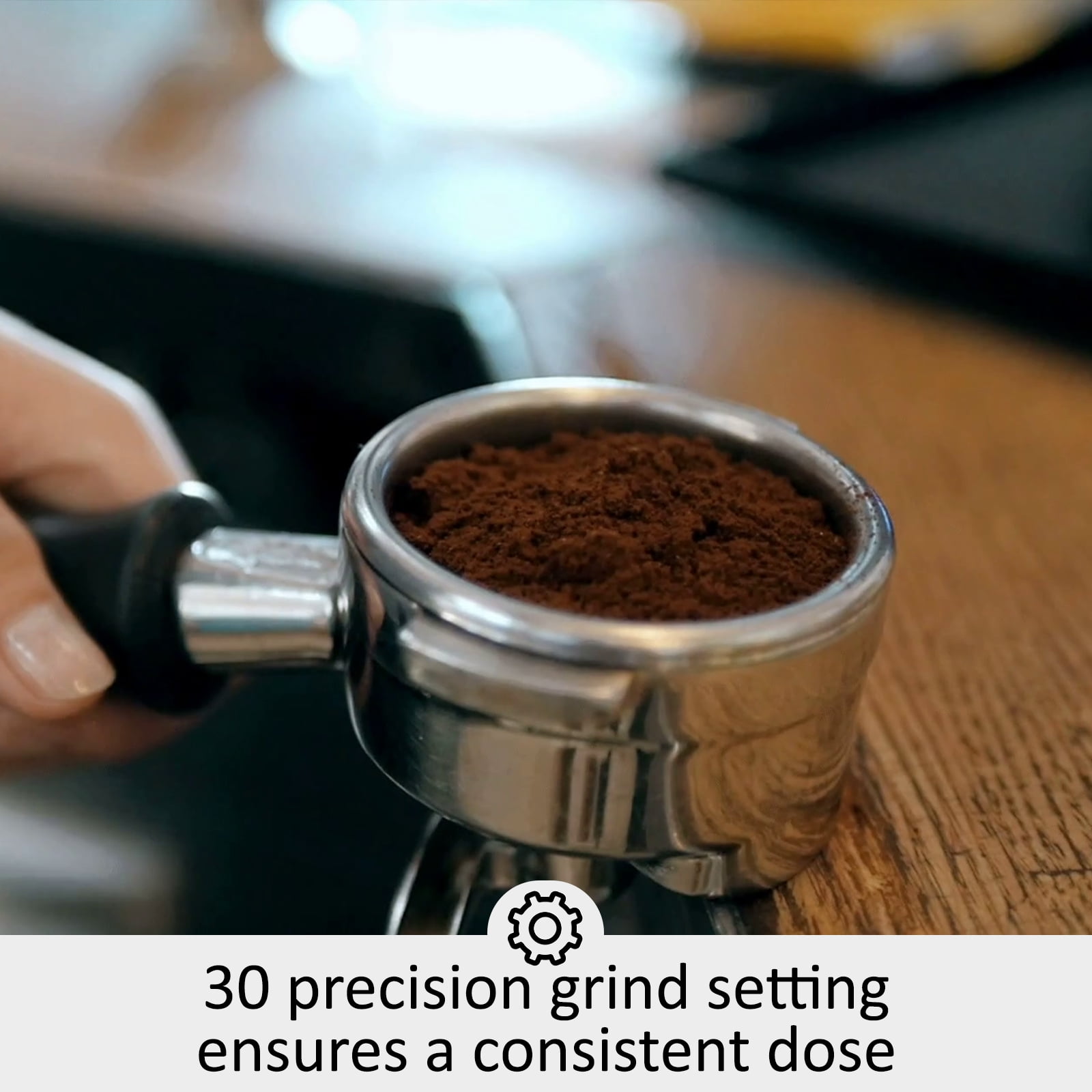 Espresso Machine for Cappuccino Latte 20 Bar Espresso Maker with Milk Frother Steam Wand Fast Heating Silver