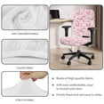 thumbnail image 3 of FKELYI 2 Piece Office Chair Covers with Arm Rest Covers for Home Decor Washable Computer Chair Slipcover Desk Chair Protector for Backrest & Cushion, Pink Butterfly Print, 3 of 7