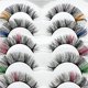thumbnail image 5 of Pestañas de colores Tira dramática Pestañas Maquillaje Extensión de pestañas Look Pestañas postizas Pestañas postizas cómodas con color para disfraces , estilo c P-7 pares Yinane Pestañas de colores, 5 of 5