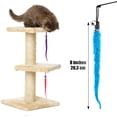 thumbnail image 5 of Recambio de repuesto para gatos, 12 piezas de gusano de cola peluda con campana, juguetes interactivos para gatos, accesorios de repuesto para varitas de gatitos esquí esquí Gafas de esquí, 5 of 5