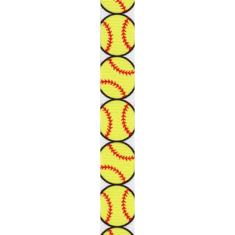 Offray Grosgrain Sports Ribbon 7/8X9'-Baseball