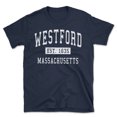 thumbnail image 1 of Westford Massachusetts Classic Established Men's Cotton T-Shirt, 1 of 1