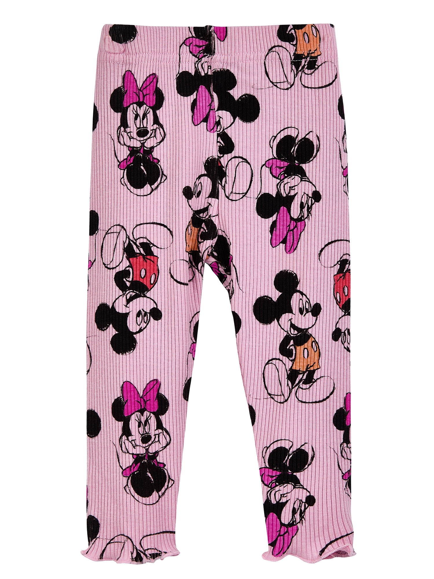 Character Baby Girls Rib Short Sleeve Top & Leggings Set, 2-Pice, Sizes 0/3 Months-24 Months